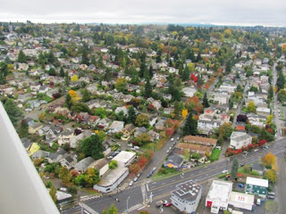 View of Seattle from the seaplane