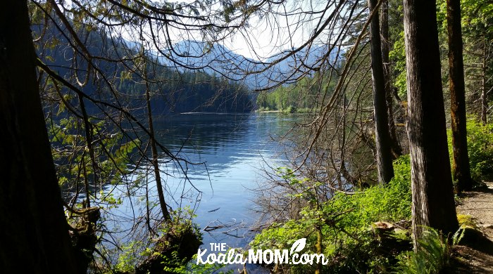 A view of Buntzen Lake from the trail