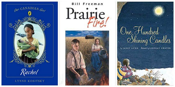 Three great books for Canadian tween girls, including Rachel (about the Underground Railway), Prairie Fire (about pioneers) and One Hundred Shining Candles (about World War II)