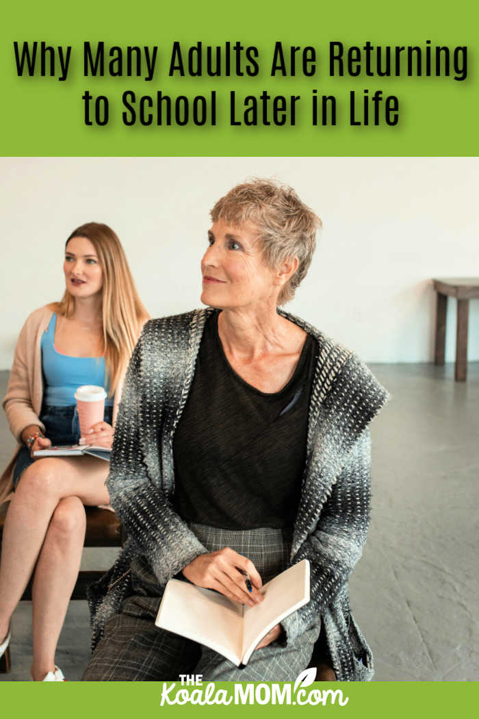 Why Many Adults Are Returning to School Later in Life. Photo of an older woman and a younger woman in a university class by RDNE Stock project via Pexels.