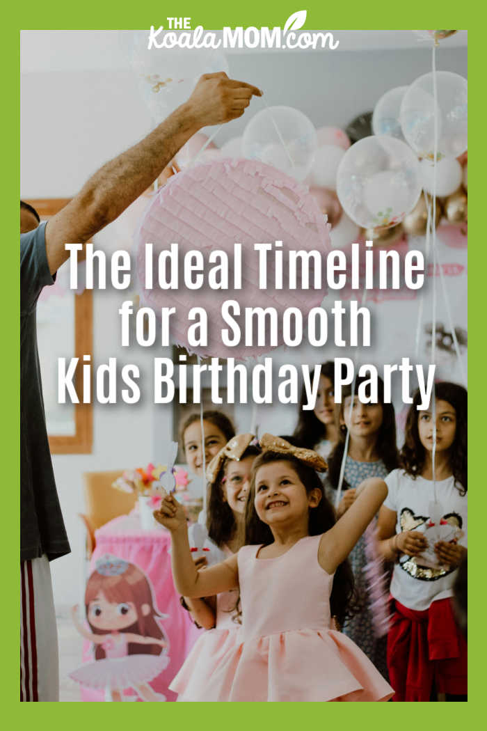 The Ideal Timeline for a Smooth Kids Birthday Party (From Planning to Pickup). Photo of girls lining up to hit round pink pinata by Büşranur Aydın via Pexels.