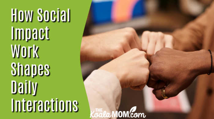 How Social Impact Work Shapes Daily Interactions. Photo of brown and white hands meeting in a fist-bump by Mikael Blomkvist via Pexels.